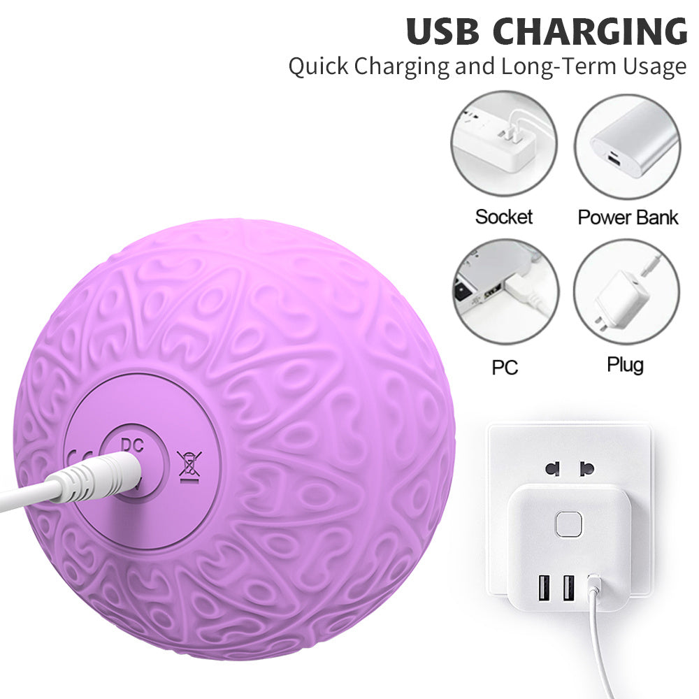 Massage Ball 8cm Fascia Ball Remote Control Yoga Muscle Rela