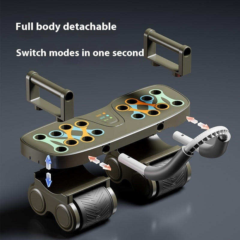 Abdominal Wheel Multi-function Four-wheel Automatic Rebound Fitness Equipment